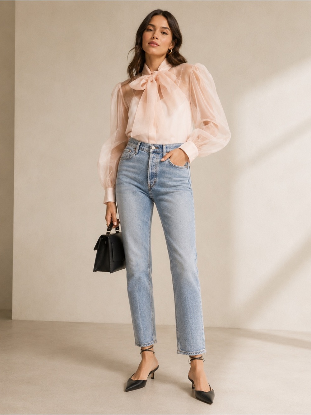AGOLDE Nico High Rise Slim Jeans 28 Cabana Light Wash Cropped
